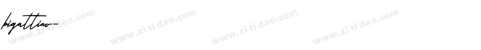 bigattino字体转换