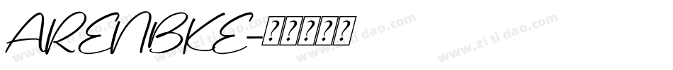 ARENBKE字体转换