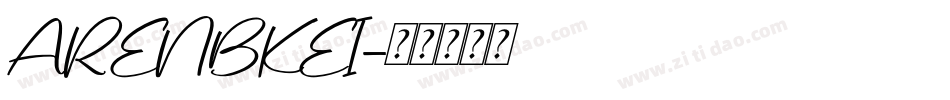 ARENBKEI字体转换