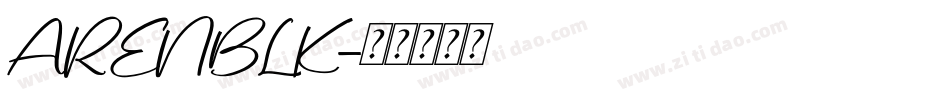 ARENBLK字体转换