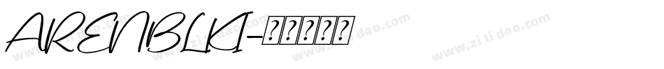 ARENBLKI字体转换