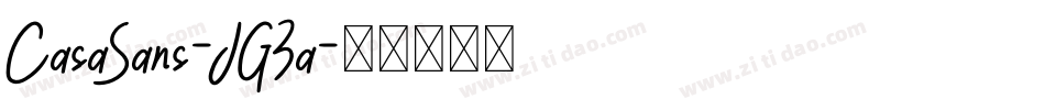 CasaSans-JG3a字体转换