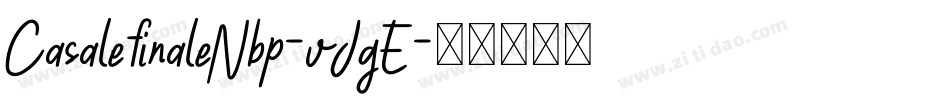 CasalefinaleNbp-vJgE字体转换