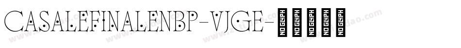 CasalefinaleNbp-vJgE字体转换