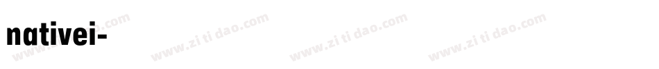 nativei字体转换