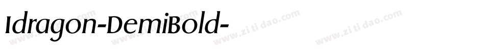 Idragon-DemiBold字体转换