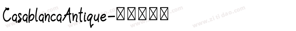 CasablancaAntique字体转换