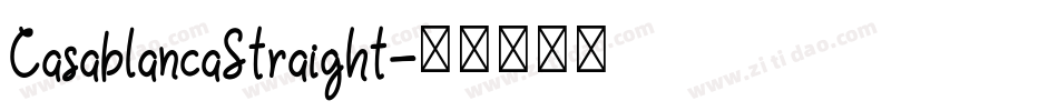 CasablancaStraight字体转换