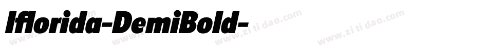 Iflorida-DemiBold字体转换