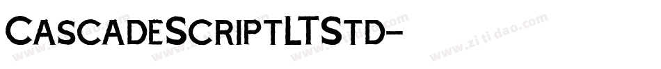 CascadeScriptLTStd字体转换