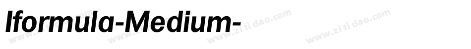 Iformula-Medium字体转换