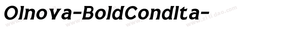 Olnova-BoldCondIta字体转换