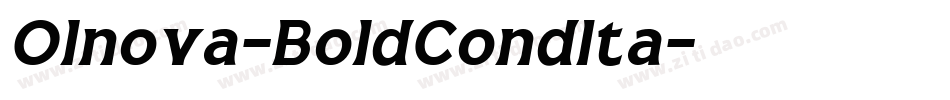 Olnova-BoldCondIta字体转换 Olnova-BoldCondIta字体转换
