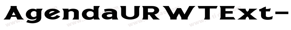 AgendaURWTExt字体转换