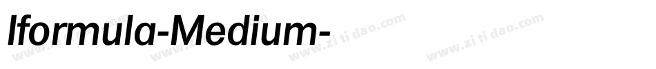 Iformula-Medium字体转换
