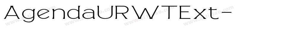 AgendaURWTExt字体转换