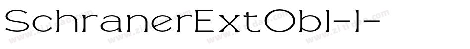 SchranerExtObl-1字体转换