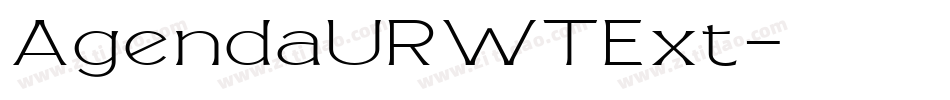 AgendaURWTExt字体转换