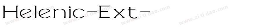 Helenic-Ext字体转换