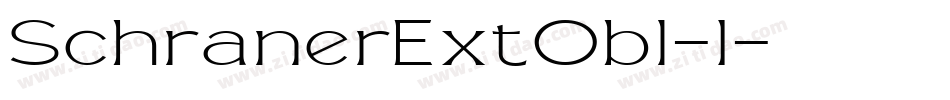 SchranerExtObl-1字体转换