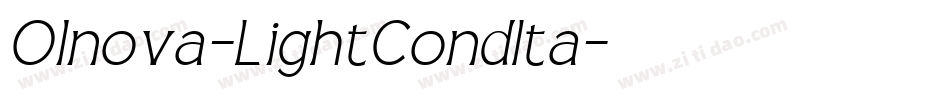 Olnova-LightCondIta字体转换 Olnova-LightCondIta字体转换