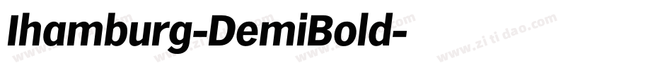 Ihamburg-DemiBold字体转换
