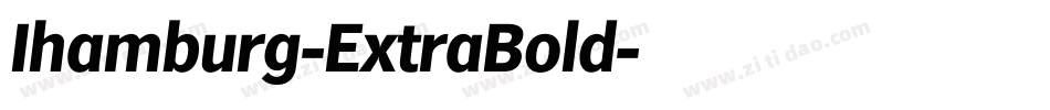 Ihamburg-ExtraBold字体转换