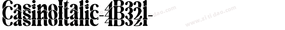 CasinoItalic-4B32l字体转换