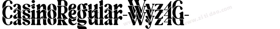CasinoRegular-Wyz4G字体转换