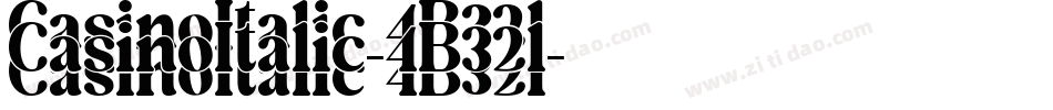 CasinoItalic-4B32l字体转换