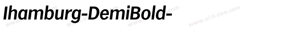 Ihamburg-DemiBold字体转换