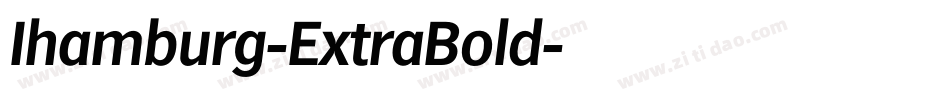 Ihamburg-ExtraBold字体转换
