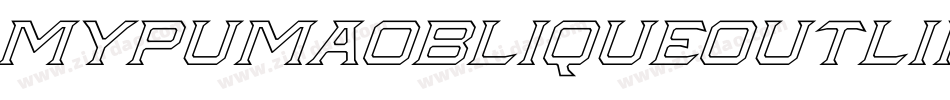MyPumaObliqueOutlined-KdLD字体转换