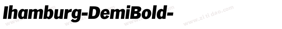 Ihamburg-DemiBold字体转换
