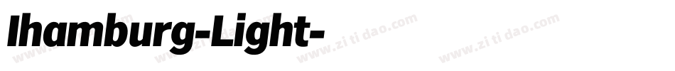 Ihamburg-Light字体转换