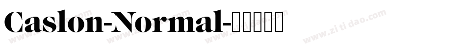 Caslon-Normal字体转换