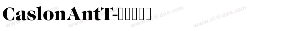 CaslonAntT字体转换