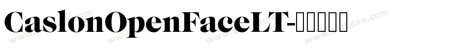CaslonOpenFaceLT字体转换