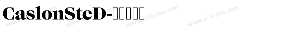 CaslonSteD字体转换