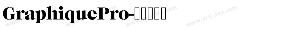 GraphiquePro字体转换