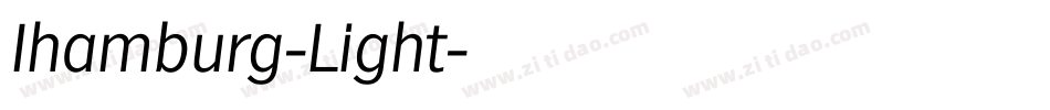 Ihamburg-Light字体转换