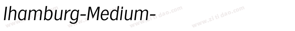 Ihamburg-Medium字体转换