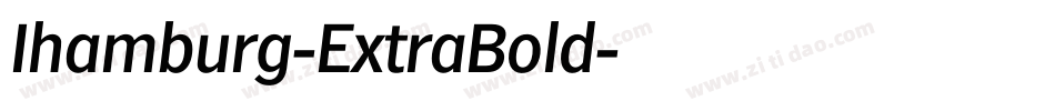 Ihamburg-ExtraBold字体转换