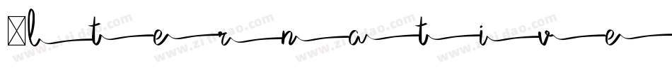 Alternative字体转换