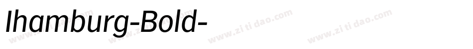 Ihamburg-Bold字体转换