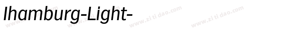 Ihamburg-Light字体转换