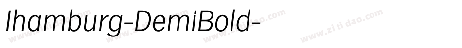 Ihamburg-DemiBold字体转换