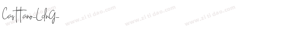 Casttano-LdnG字体转换