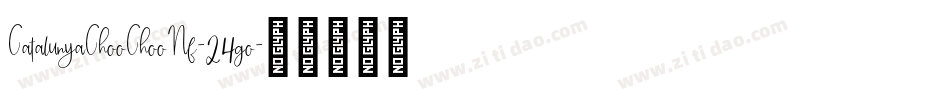CatalunyaChooChooNf-24go字体转换