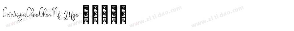 CatalunyaChooChooNf-24go字体转换